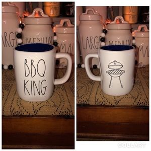 Rae Dunn BBQ KING Double Sided Mug